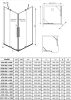 Furo KDD 80x80 cm szögletes zuhanykabin