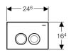 Geberit Delta 21 két mennyiséges nyomólap fehér méretei