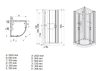 kpl-KCKP4/Basic-SHP 80x80 hátfalas komplett zuhanykabin