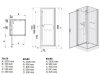 kpl-KCDJ/Basic-SHP 70x70 hátfalas komplett zuhanykabin