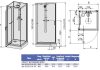 kpl-KCDJ/CLII 80x80 komplett zuhanykabin méretei