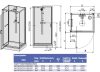 kpl-KCDJ/CLII 100x80 komplett zuhanykabin méretei