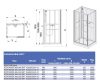 kpl-KCDTr/Basic-SHP 100x80 hátfalas komplett zuhanykabin