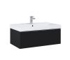 Monterey 80 cm modern fürdőszobabútor matt fekete