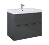 Monterey 80 cm modern fürdőszobabútor 2 fiókkal antracit