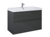 Monterey 100 cm modern fürdőszobabútor 2 fiókkal antracit