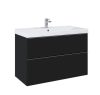 Monterey 100 cm modern fürdőszobabútor matt fekete