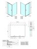Easy Line 80-90x90 szögletes nyílóajtós zuhanykabin
